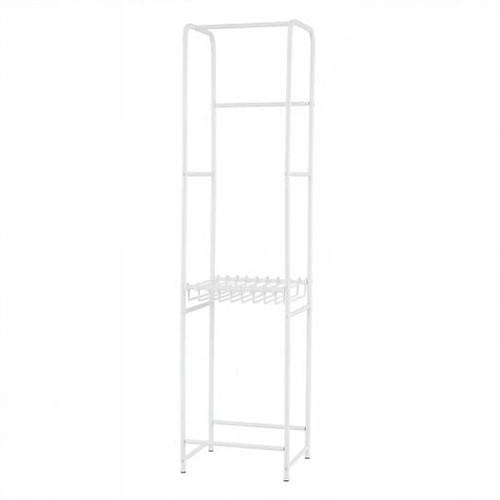 Slim Coat Rack Freestanding Garment Organizer with 8 Hanging Rods