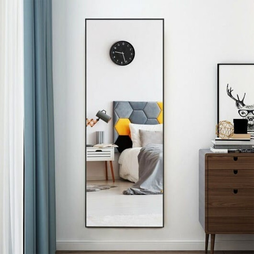59 Inch Full Length Mirror Large Rectangle Bedroom Mirror-Golden