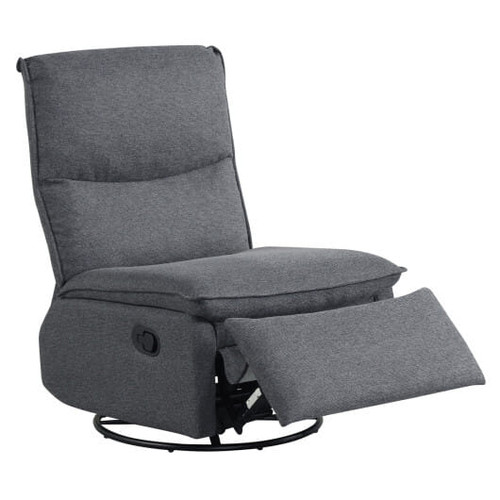 360 Swivel Rocking Chair with Cushioned Back for Living Room-Beige