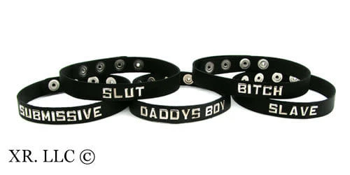 Leather ID Collars- Slut