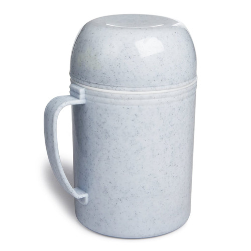 Brentwood 1.2 Liter Wide Mouth Glass Vacuum/Foam Insulated Food Thermos