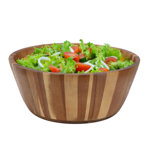 MegaChef 13.8 Inch Jumbo Acacia Wood Salad Bowl
