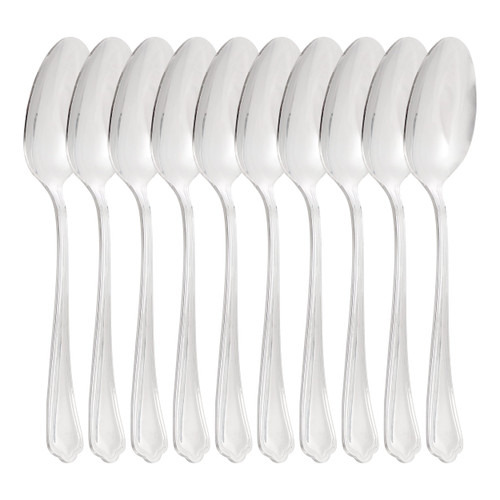 Gibson Home Hillside Daisies 10 Piece Stainless Steel Dinner Spoon Set