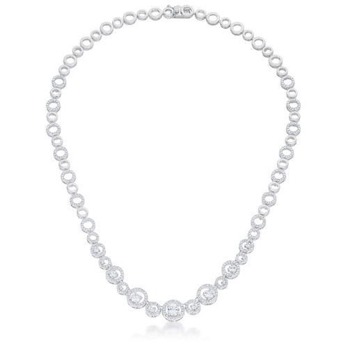 Graduated Cubic Zirconia Necklace