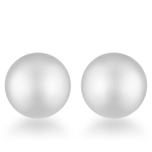Julie Rhodium Sphere Stud Earrings