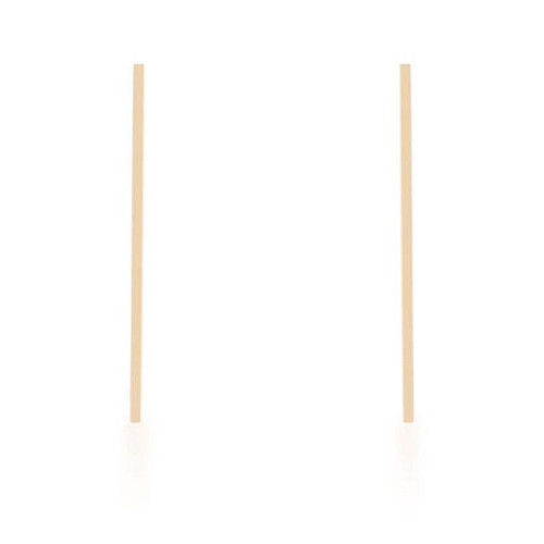 Carolee Gold Stainless Steel Line Drop Earrings