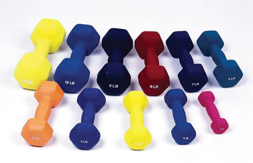 Dumbbell Weight Color Vinyl Coated 5 Lb