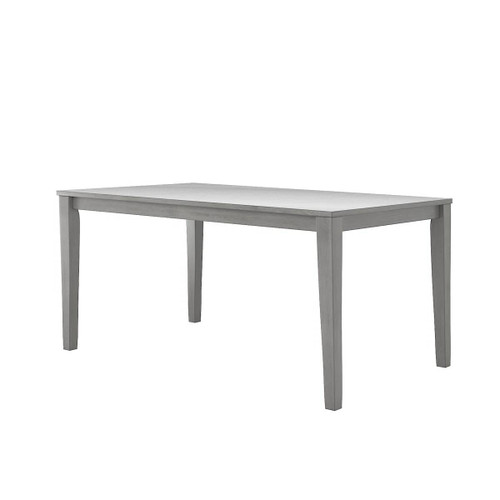 Rectangular 36 x 60 inch Farmhouse Dining Table in Antique Grey Wood Finish