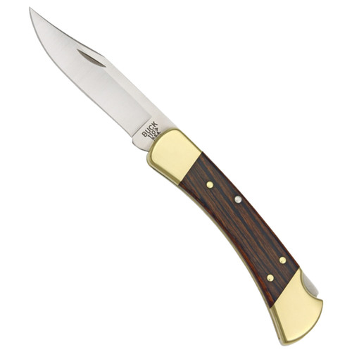 Buck 110 Lockback Knife Crelicam Ebony Wood (3.75" Satin)