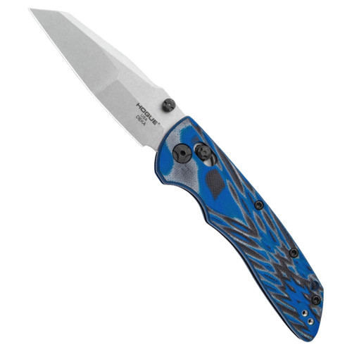 Hogue Knives Deka Wharncliffe Pocket Knife Blue Lava G-Mascus (3.25" SW 20CV)