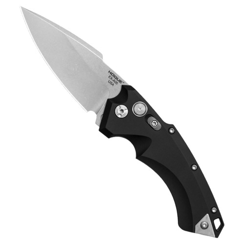 Hogue Knives EX-A05 Spear Point Automatic Knife Black (3.5" Stonewash) 34530