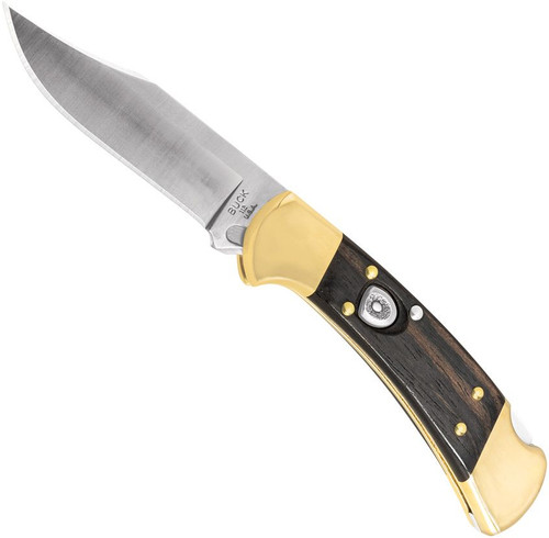 The Buck 112 Ranger is a classic iconic American knife that has been given an official automatic upgrade. With the highly popular launch of the 110 Auto, the next logical step was to upgrade the 112. There's no need to worry about third party conversions, this 112 features built-in automatic action straight from Buck's factory. The 112 Automatic is quickly deployed with a simple press of the firing button. Item includes a genuine leather sheath designed to prevent deployment when removing the knife.