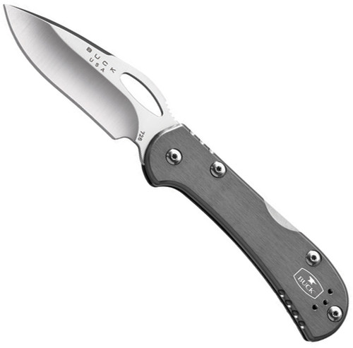 Buck Mini SpitFire Lockback Knife Gray (2.75" Satin) 0726GYS