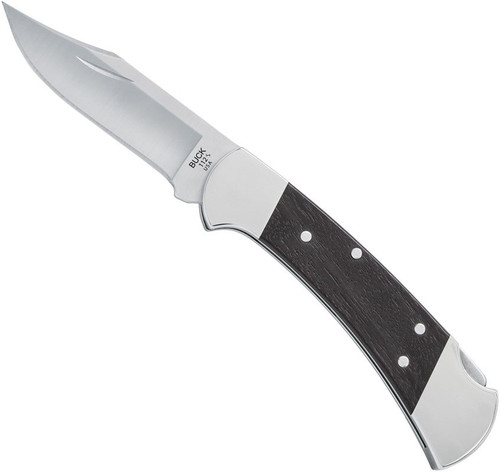 Buck 112 Ranger Slim Elite Heritage Knife Ebony/Nickel Silver (3" Satin)
