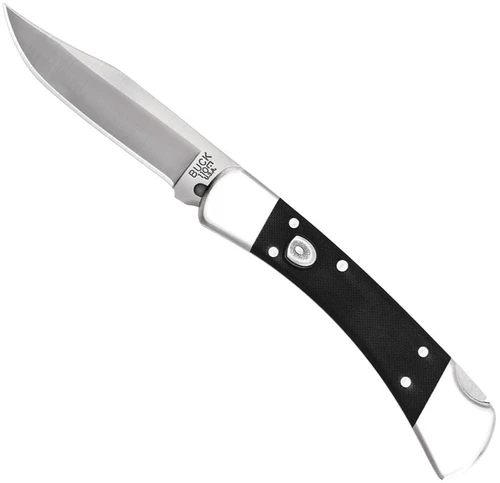Buck 110 Elite Automatic Lockback Knife Black G-10 (3.75" MagnaCut Satin)