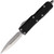 Microtech Daytona D/E OTF Automatic Knife Black Aluminum (3" Stonewash Serr)