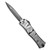 Microtech Hera II Mini D/E SS Mummy Wrap Brushed Metal (2.9" Dark Stonewash)