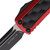 Microtech Daytona T/E OTF Automatic Knife Red Al/Black Bubble Inlay (3" Black)