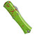 Microtech Hera II Mini D/E OTF Automatic Knife Zombie Aluminum (3" Stonewash)