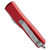 Microtech UTX-85 S/E OTF Automatic Knife Red (3.1" Stonewash Serr) 231-11RD