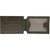 Incog bifold wallet interior empty showing card slot and clear ID window compartment
