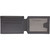 Toor Snake Doctor Incog wallet grey open showing card slot and clear ID window interior