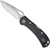 Tactical black Buck 722 folding knife. 420HC stainless steel, one-hand opening, secure lockback. American-made quality. Order now.