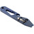 Cobalt Keychain MultiTool from Toor Knives showing engraved star brand logo near mounting hole, stepped wrench openings, bottle opener hook, stainless steel Phillips driver held by rubber retention rings, and pointed pry bar end against clean white backdrop
