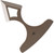 Tan Toor Knives Thor's Hammer push dagger isolated on white showing sharpened diamond spike, textured handle grip, and engraved brand logo on curved body