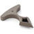 Top angle view of Toor Knives Thor's Hammer black push dagger revealing textured grip surface curved ergonomic handle shape and engraved insignia detail
