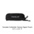 (Black Canvas Pouch) Hogue branded canvas zipper storage pouch | 5" x 2" collectible carrying case with metal hardware | Included accessory for Hogue Mysto knife packaging