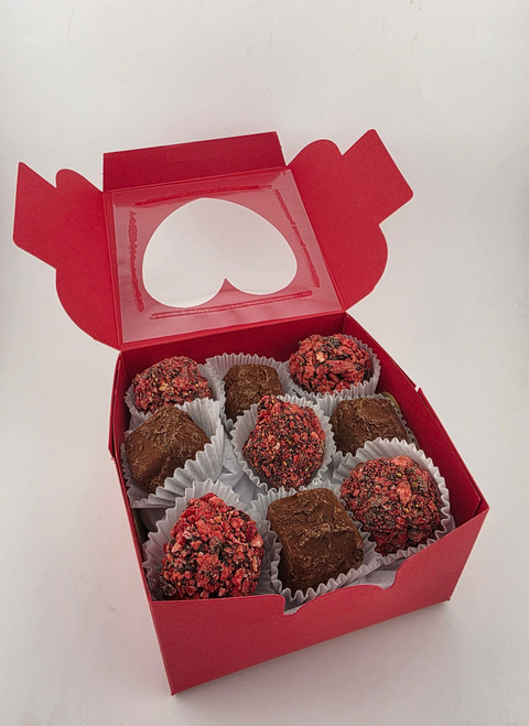 Red Valentines Truffle Box