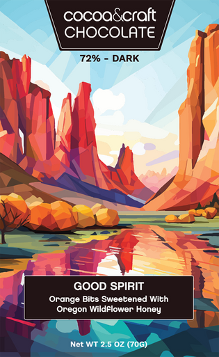 Good Spirit – Dark Chocolate with Orange & Honey | Cocoa & Craft