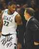 Branden Dawson 8x10'' Autographed Photo (Matte Finish) with Tom Izzo Michigan State Spartans NCAA