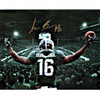 Aaron Burbridge Autographed Arms Out - Gloss Metallic with Green Background 8x10