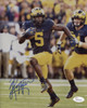 Celebrate the return of the Wolverines with this Jabrill Peppers Autographed 8x10 Photograph, signed by Jabrill Peppers himself in our store on Saturday, March 11, 2017. Comes with a JSA certificate of authenticity. Size, location, and color of autograph may vary from photo.