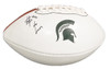 LJ Scott Autographed Football GO GREEN inscription