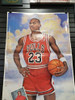 Michael Jordan Chicago Bulls 1988 Growth Chart Poster 76"x35" Chicagoland Chevy
