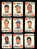 1968 Topps Baseball Insert Cards Lot of 13 w/ Mays, Aaron, and Clemente EX