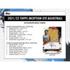 2022 Topps Inception  Overtime Elite Basketball Box