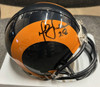 Marshall Faulk Autographed Signed Mini Helmet Rams JSA
