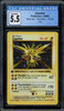 1999 Pokemon Zapdos Base Set 1st Edition Shadowless #16 CGC EXCELLENT+ 5.5