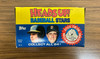1990 Topps Heads Up Baseball Box w/ 24 Pin-Ups
