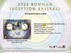 2022 Bowman Inception Baseball Hobby Case (16)