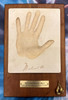 Muhammed Ali Ceramic Hand Print Plaque