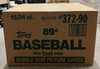 1990 Topps Baseball Cello Pack Factory Sealed Case (16 Boxes) 1st Print