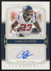 2019 Panini National Treasure Carlos Hyde Signatures Auto /10 #S-CH