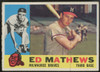 1960 Topps Ed Mathews #420 VG-VG/EX (Wrinkle)