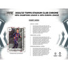 2022/23 Topps Stadium Club Chrome UEFA CC Soccer Hobby Box