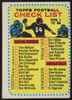 1964 Topps Football Checklist #82 VG-VG/EX